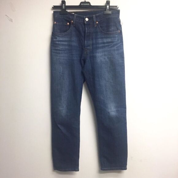 Levi’s Premium 501 High Rise Straight Denim Jeans Blue 26 - Picture 3 of 10